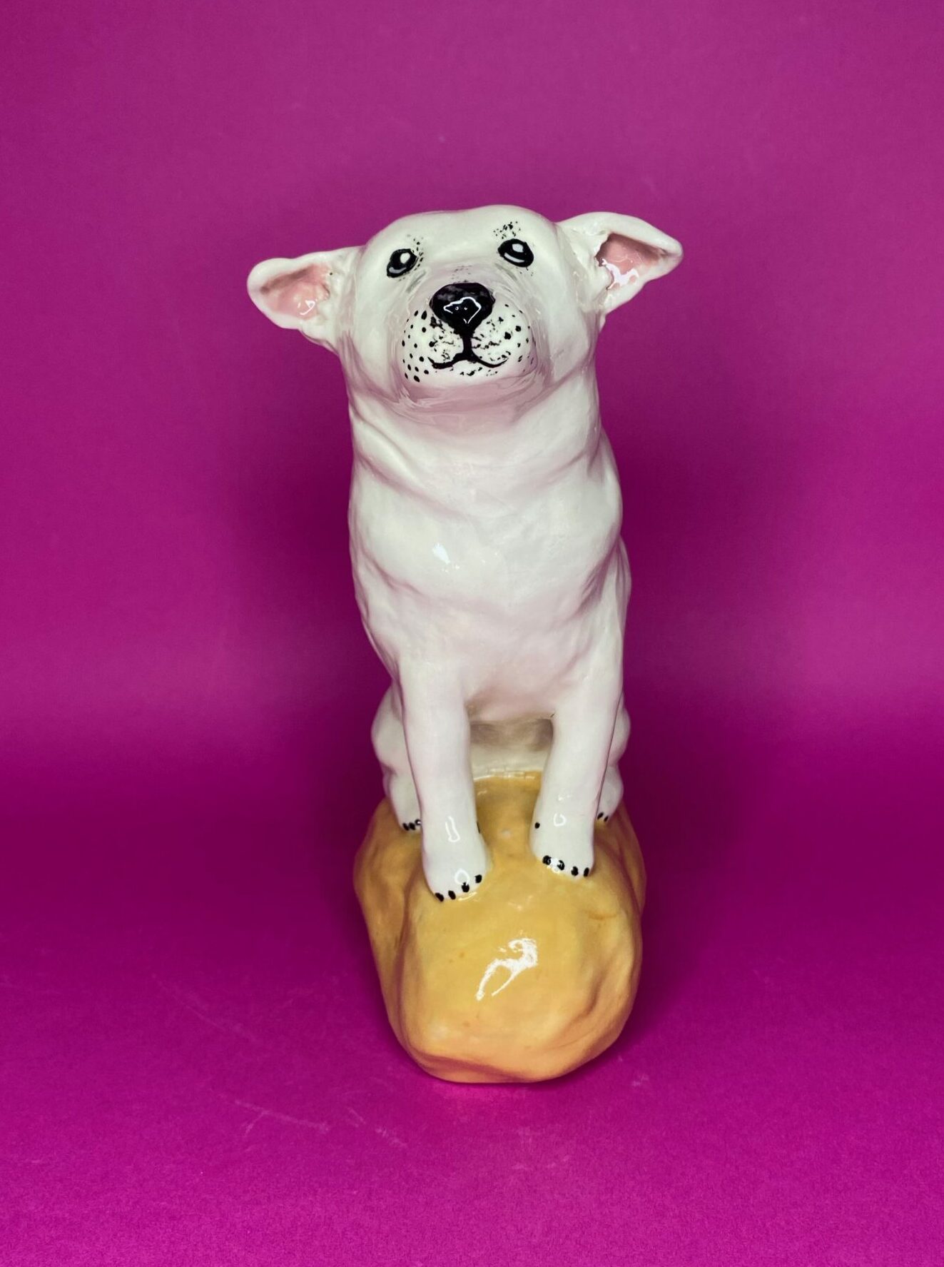 Chien en céramique personnalisable