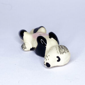 Porte-encens petit chien - tâches noires